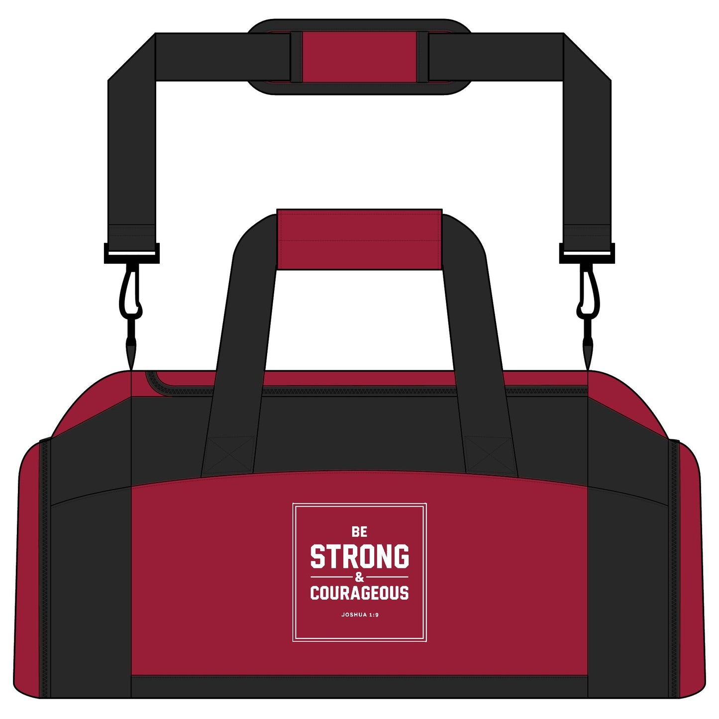 Be Strong and Courageous Gym Bag