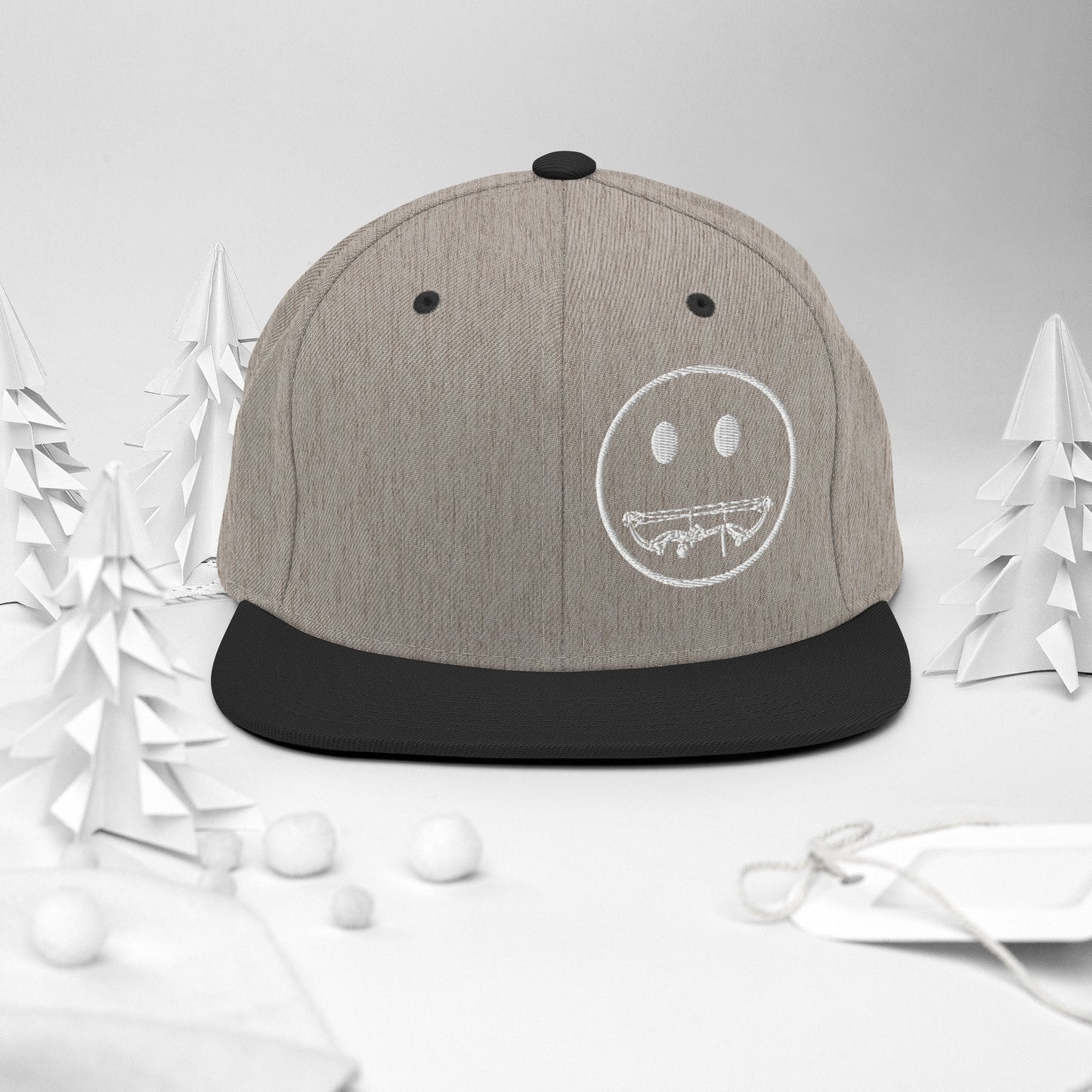 Compound Smile Snapback Hat