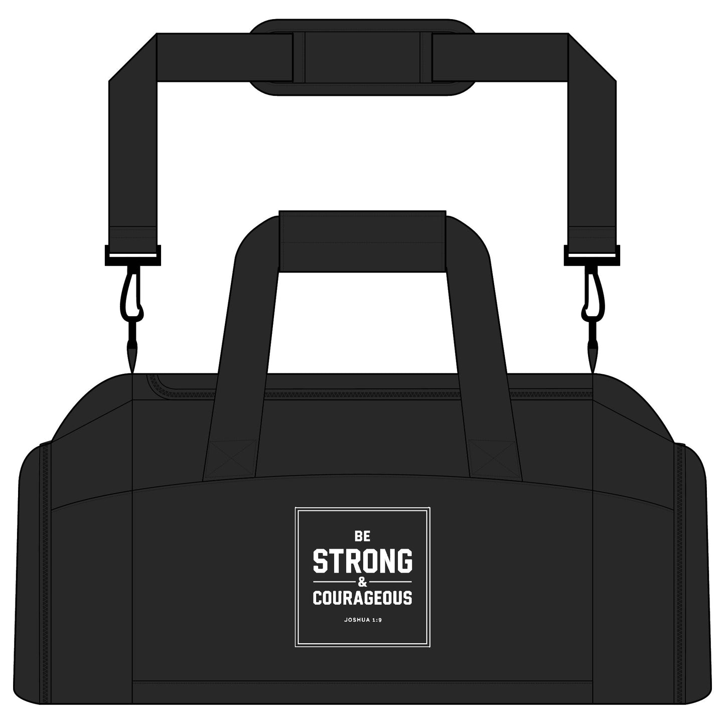 Be Strong and Courageous Gym Bag