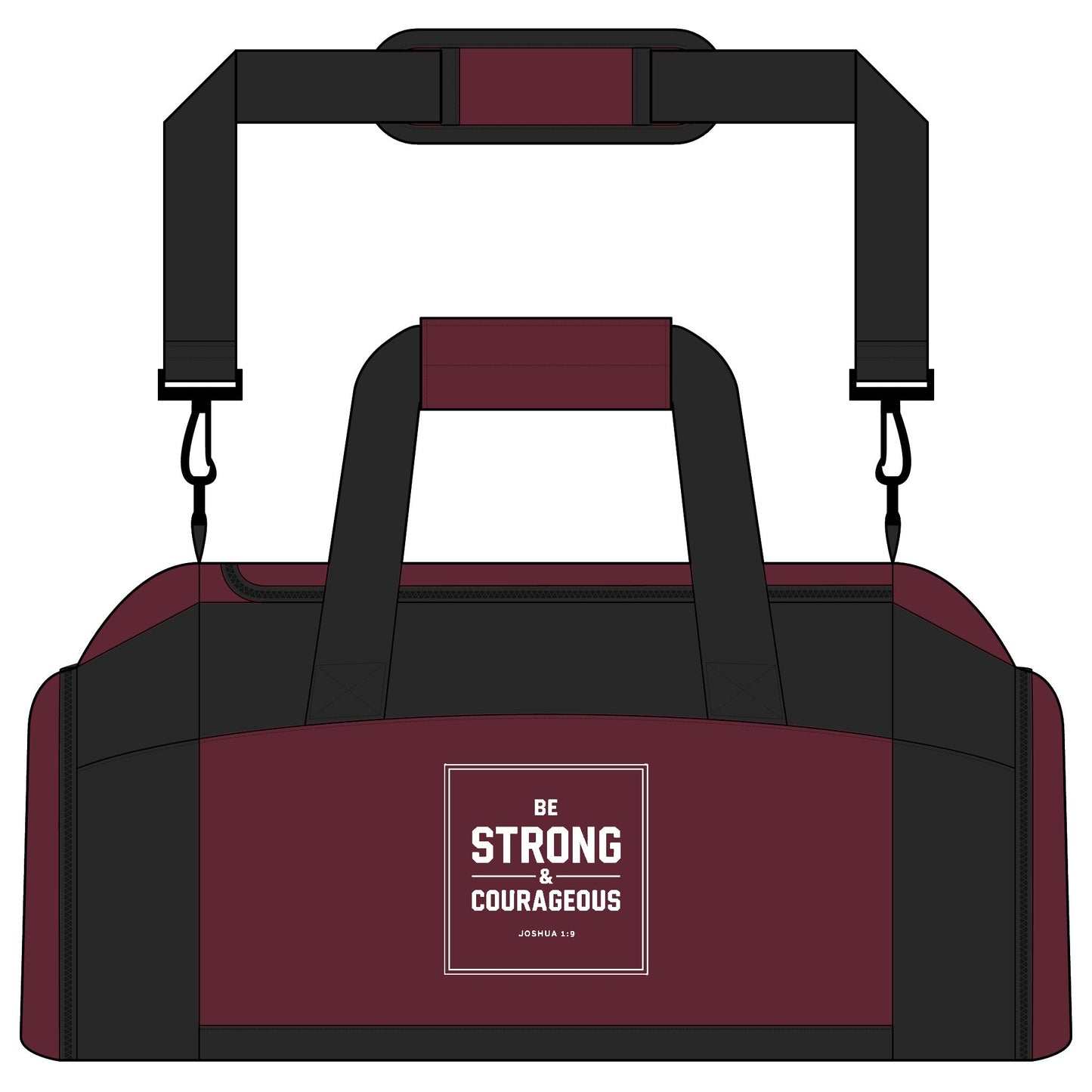 Be Strong and Courageous Gym Bag