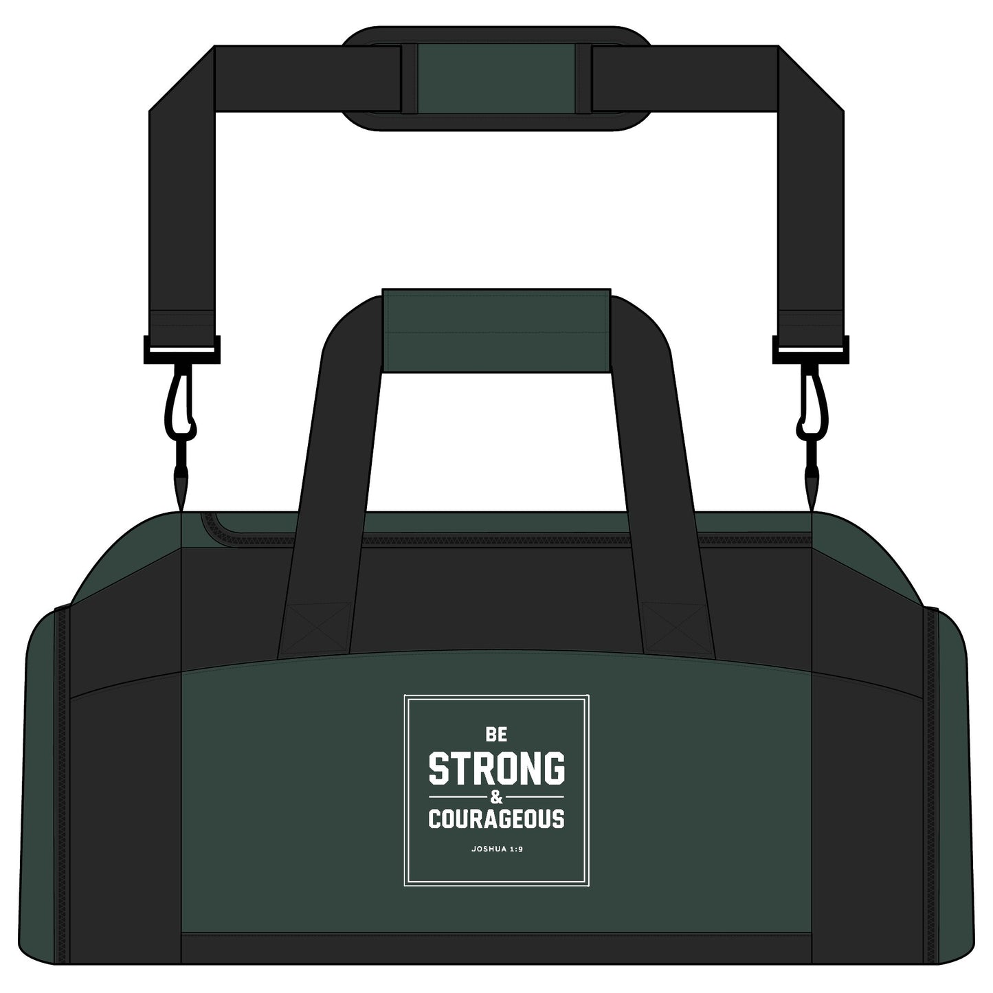 Be Strong and Courageous Gym Bag