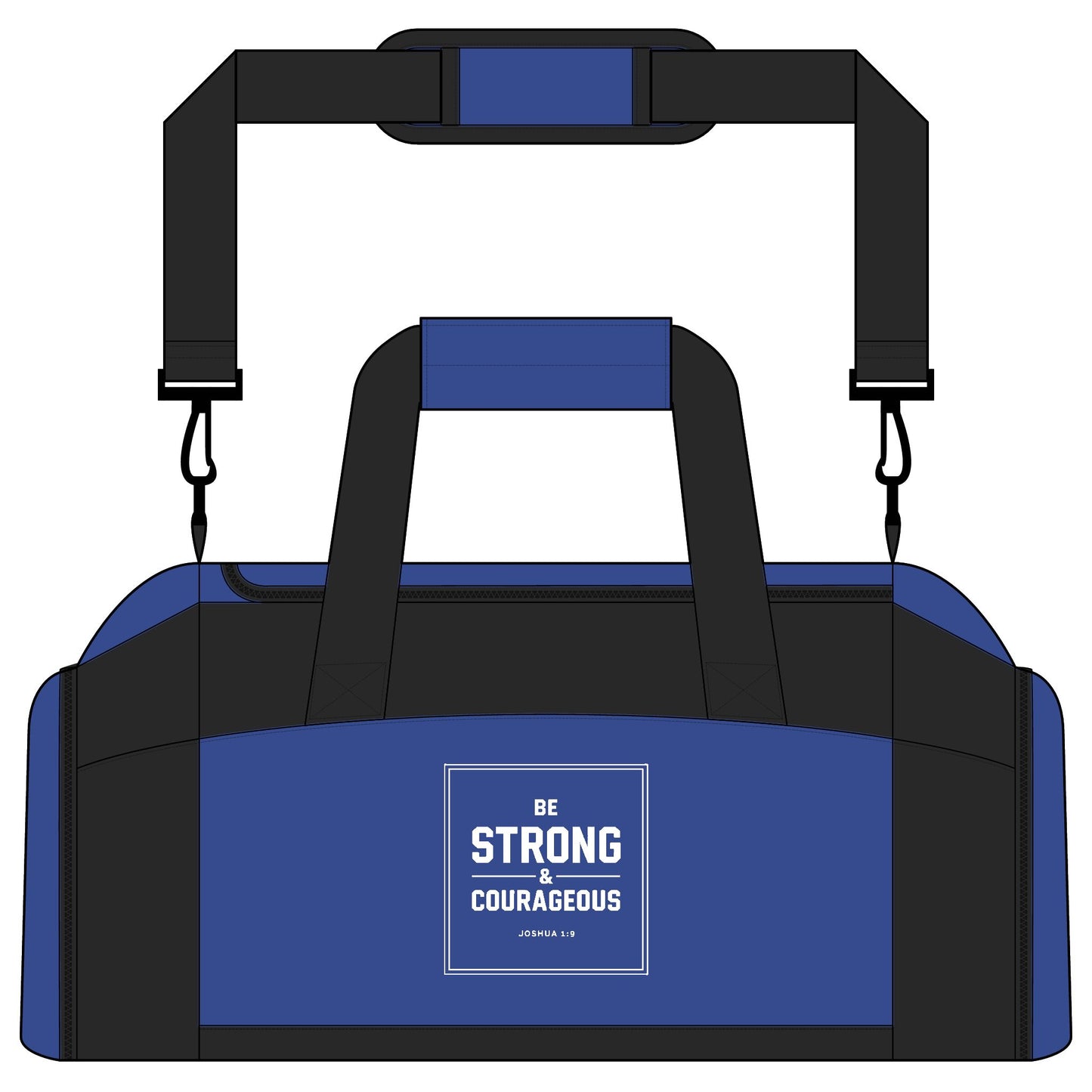 Be Strong and Courageous Gym Bag