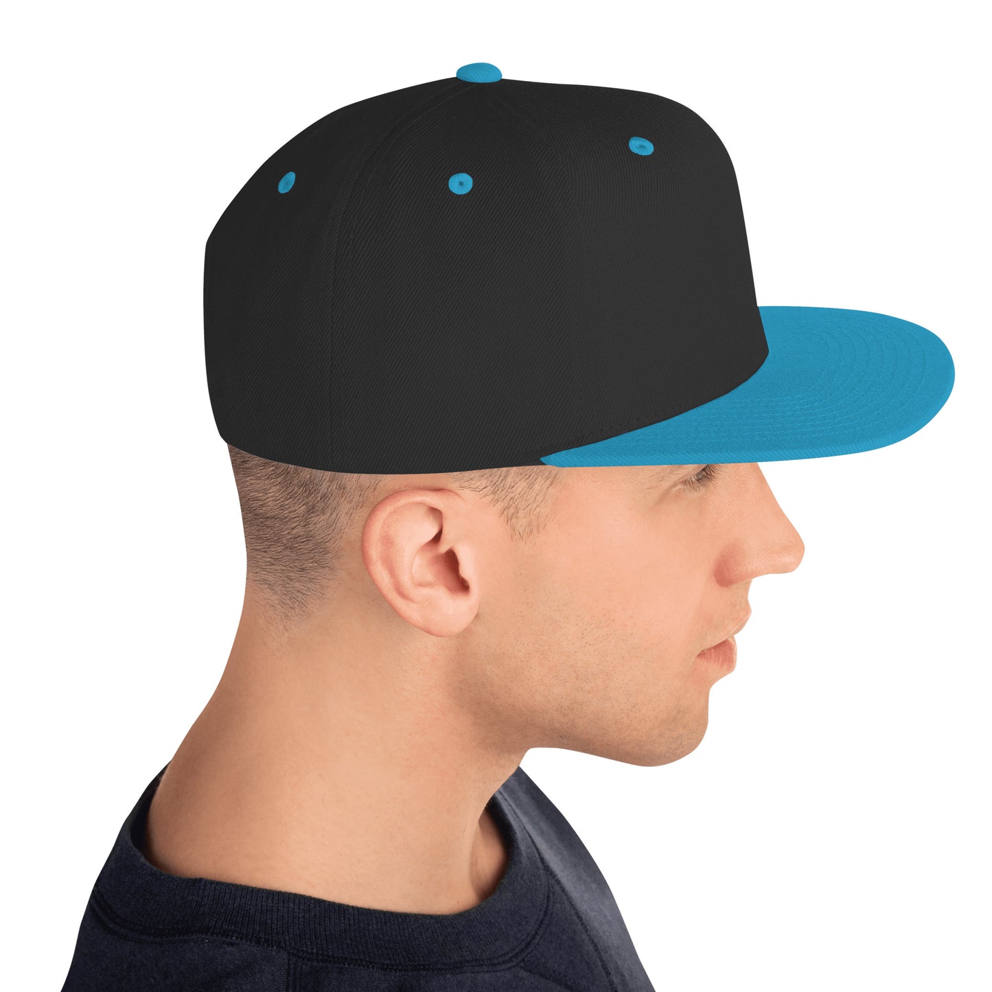 Recurve Smile Snapback Hat