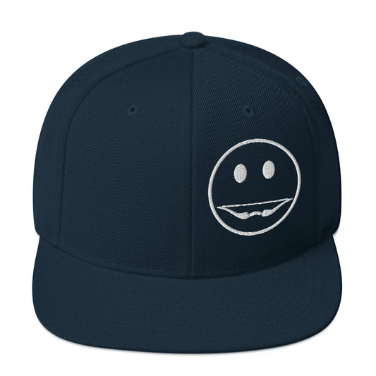 Recurve Smile Snapback Hat