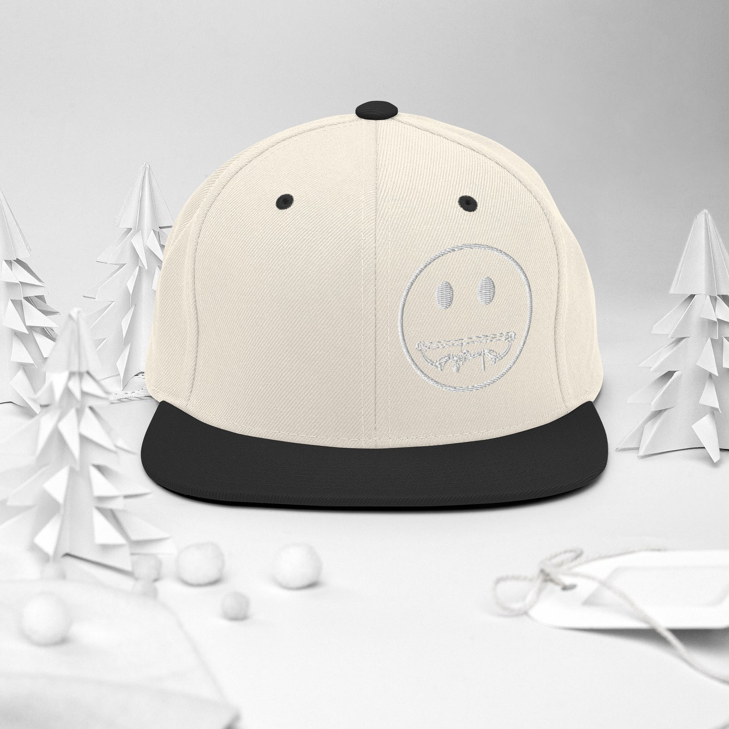 Compound Smile Snapback Hat