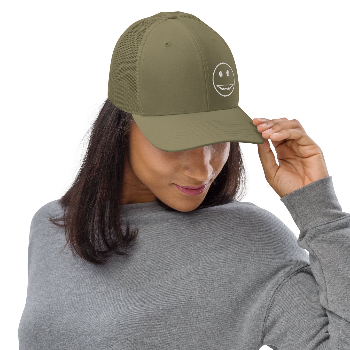 Recurve Smile Trucker Cap